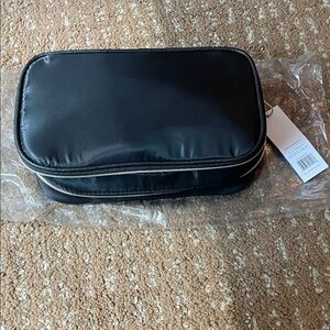 Elegant Black Zippered Pouch